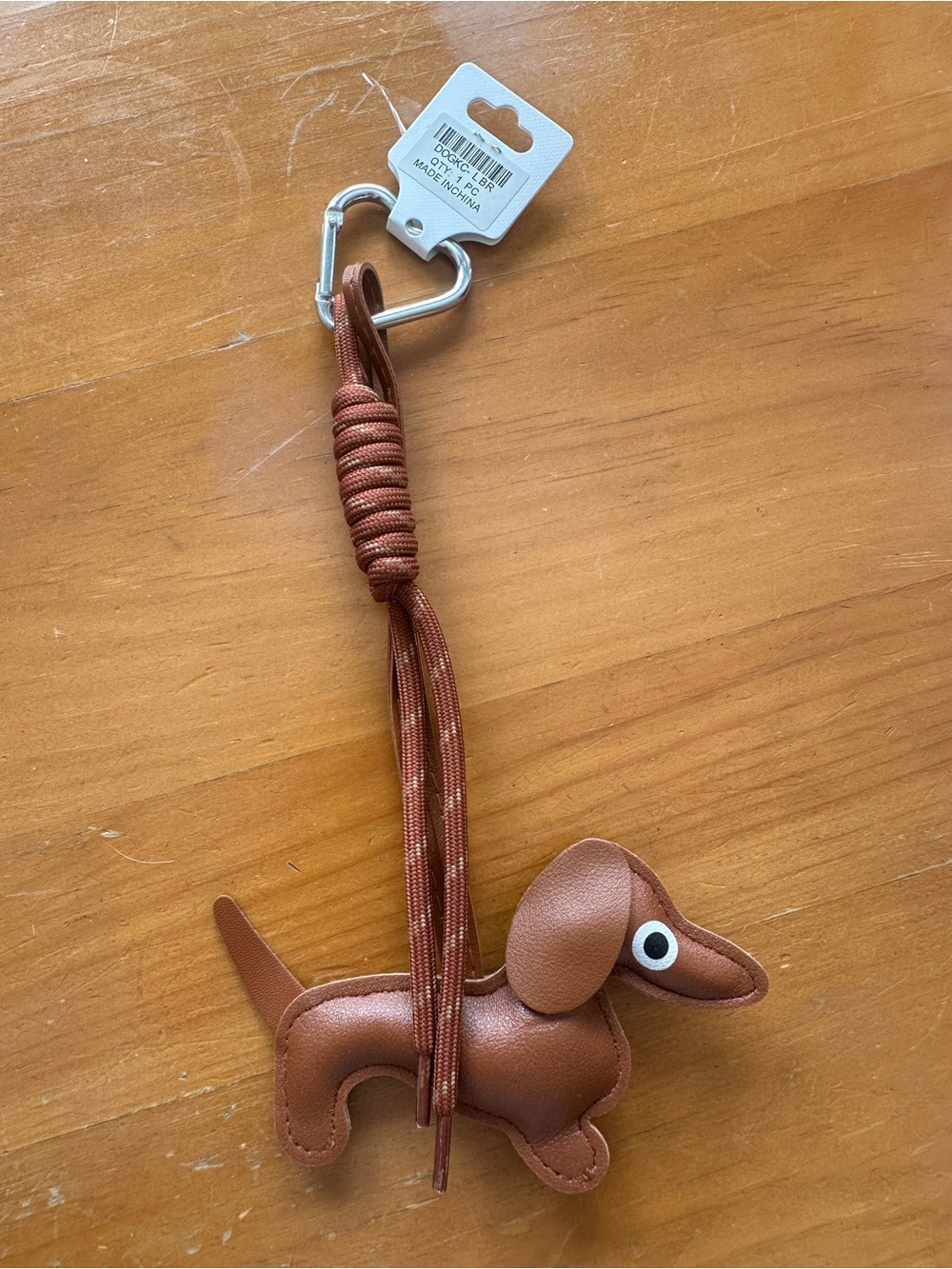 Brown Dachshund Keychain Bag Charm - Unbranded